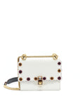 FNDI Kan I Bag White/Multicolour Gold And Silver Hardware