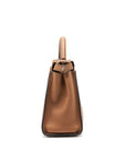 FNDI Medium Peekaboo Bag in Romano Leather Caramel SHW