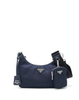 PRD Re-edition Nylon Shoulder Bag Indigo Blue SHW