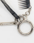 FNDI Karl Lagerfeld Keyring Charm Black/ White Fur SHW