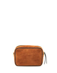 FNDI Camera Crossbody Bag suede leather brown/ black GHW