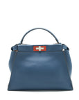 FNDI Medium Peekaboo Bag dark blue Multi colour Hardware