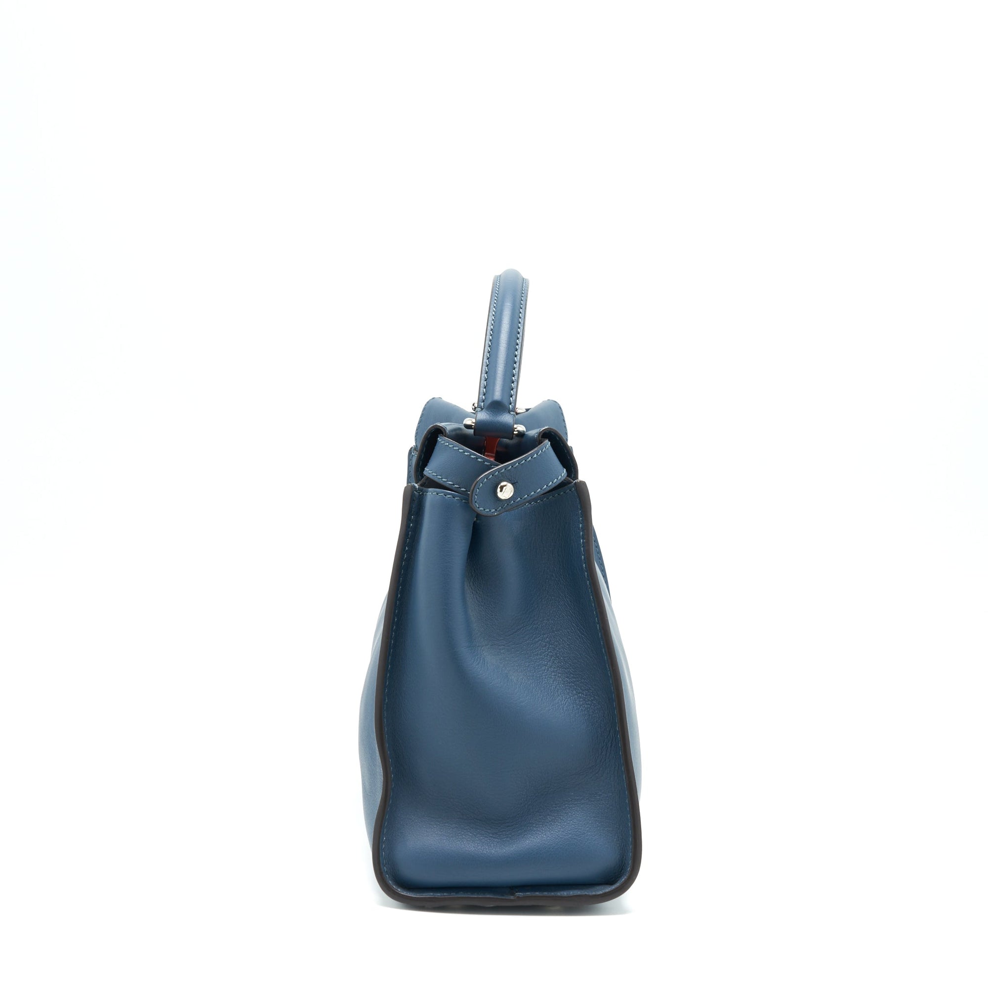 FNDI Medium Peekaboo Bag dark blue Multi colour Hardware