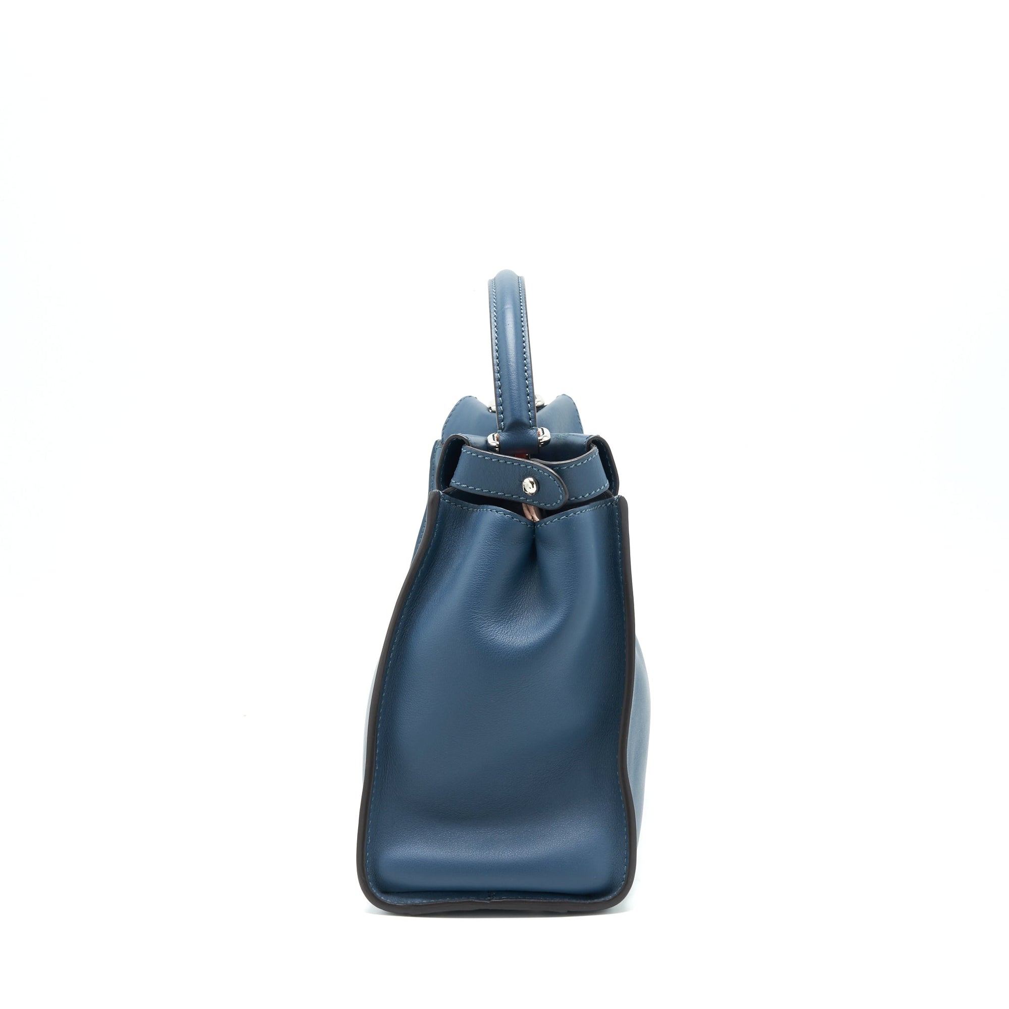 FNDI Medium Peekaboo Bag dark blue Multi colour Hardware
