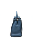 FNDI Medium Peekaboo Bag dark blue Multi colour Hardware