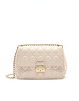 Christian DOR Cannage Leather Miss DOR Flap Bag in Light pink LGHW