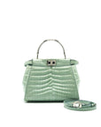 FNDI CROCODILE PEEKABOO ICONIC MINI MINT GREEN