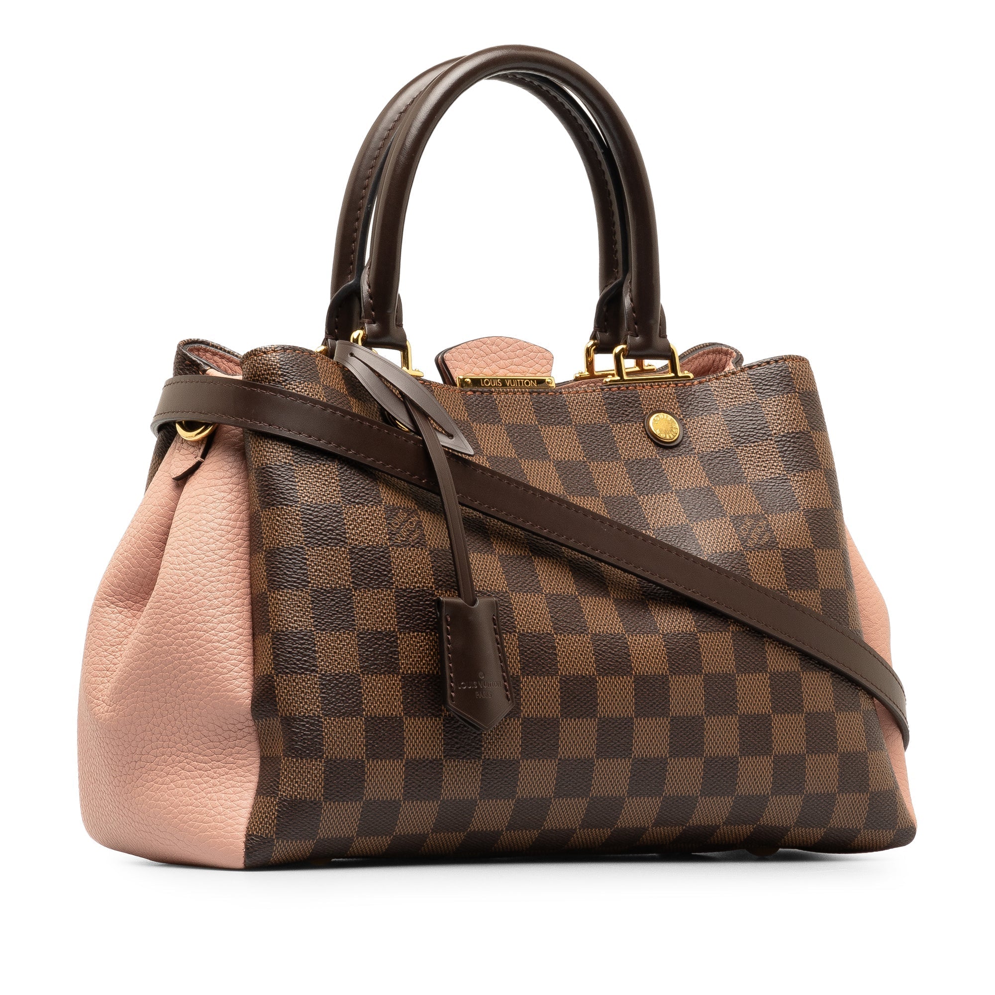 Brown LV Damier Ebene Brittany Satchel