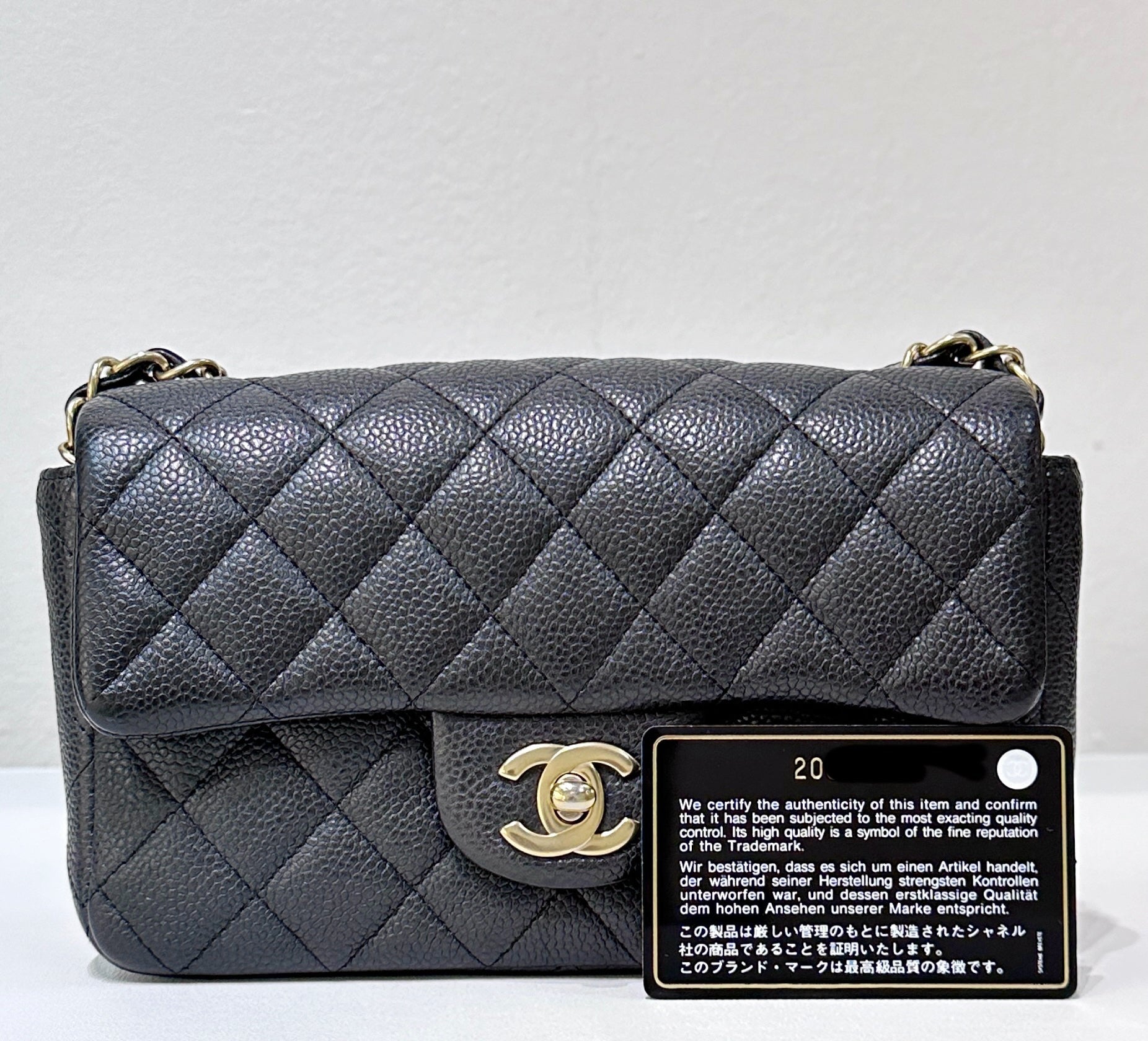 CHNL Classic Mini Rectangular Black Caviar