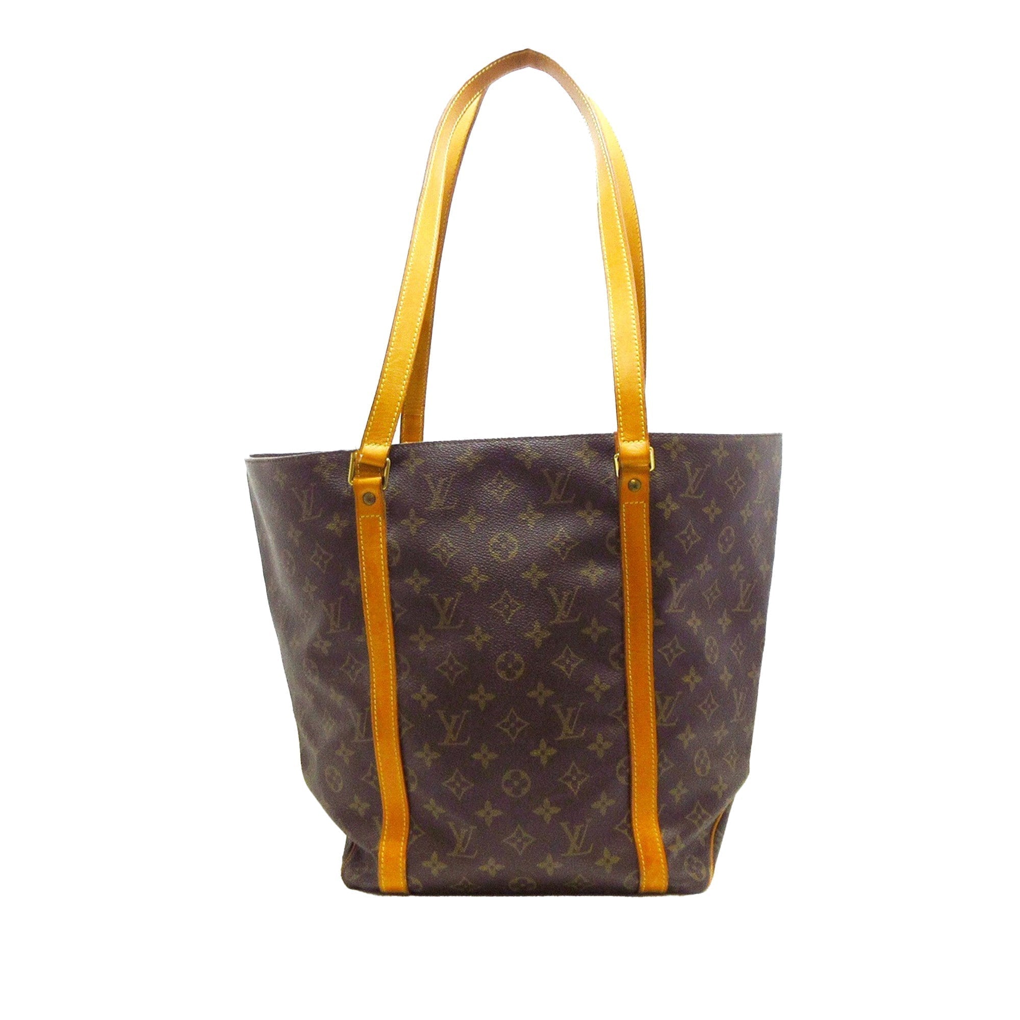 Brown LV Monogram Sac Shopping PM Tote Bag