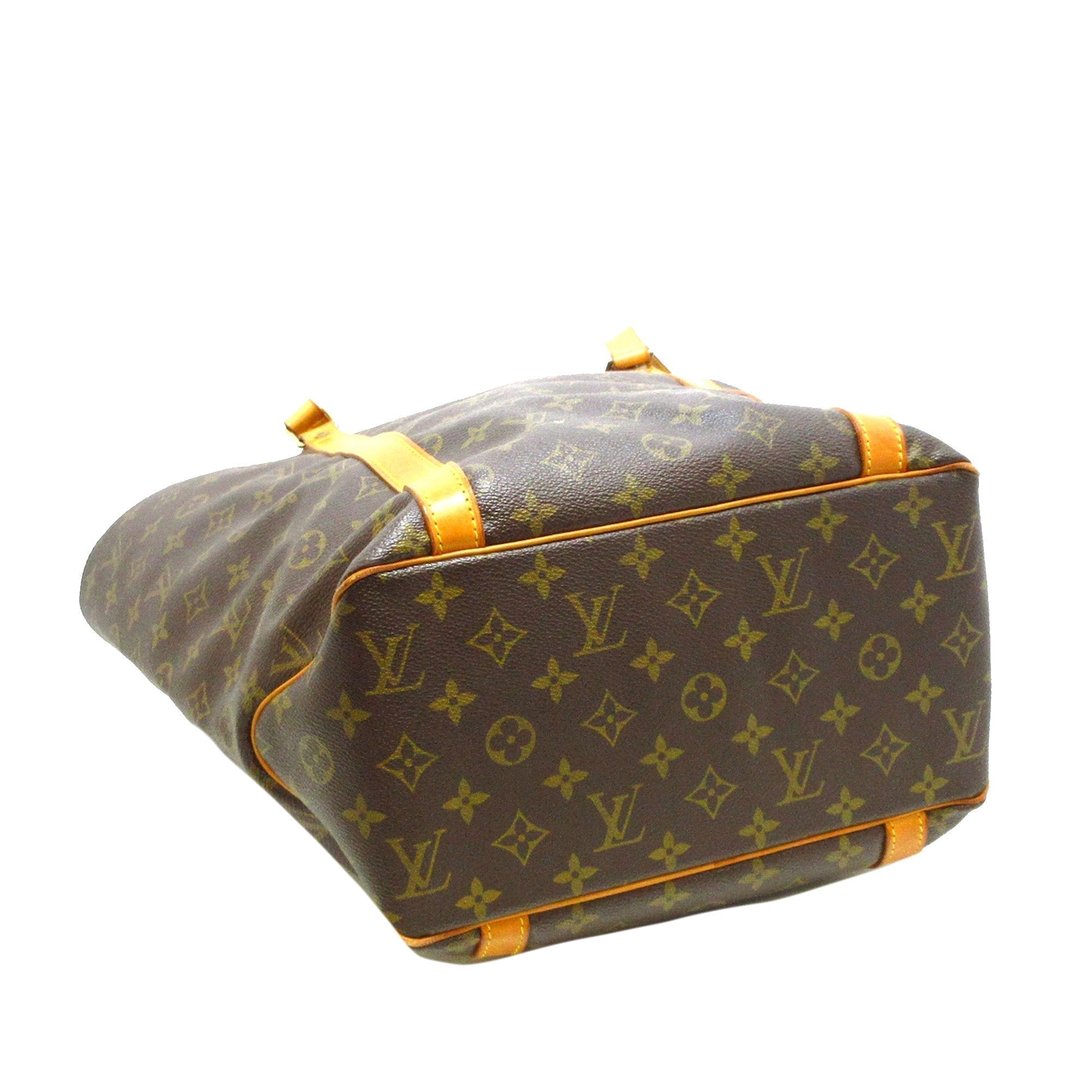 Brown LV Monogram Sac Shopping PM Tote Bag