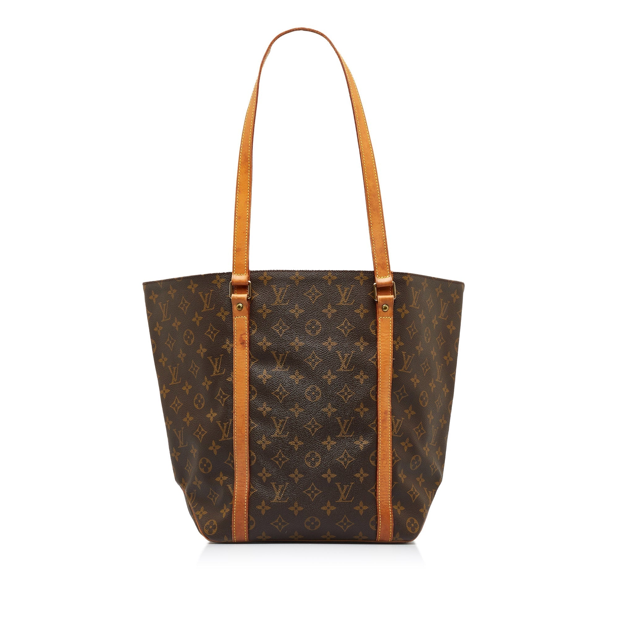 Brown LV Monogram Sac Shopping Tote Bag