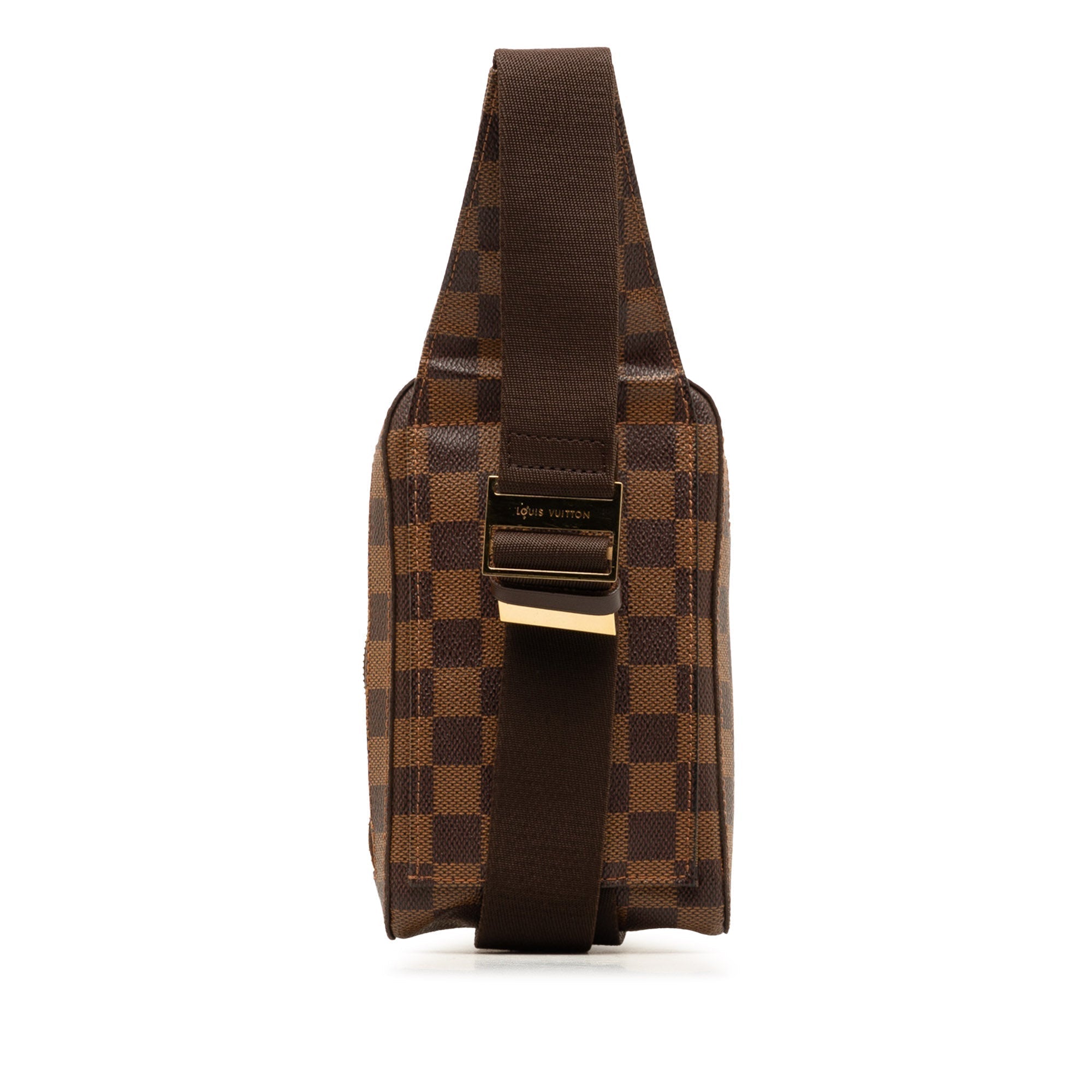 Brown LV Damier Ebene Geronimos Crossbody Bag