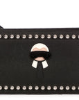 FNDI Black Studded Karlito Wristlet