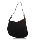FNDI Animal Print Oyster Canvas Shoulder Bag (SHG-25272)