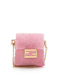 FNDI Beaded Mini Pico Baguette Charm Bag (SHF-17173)