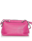 FNDI By The Way Leather Satchel (SHG-22839)