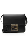 FNDI Calfskin Crystal Fab Small Crossbody Bag (SHF-23094)