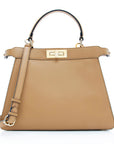 FNDI Calfskin Peekaboo Medium Satchel (SHF-18868)
