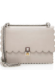 FNDI Calfskin Studded Kan I Medium Shoulder Bag (SHF-19206)