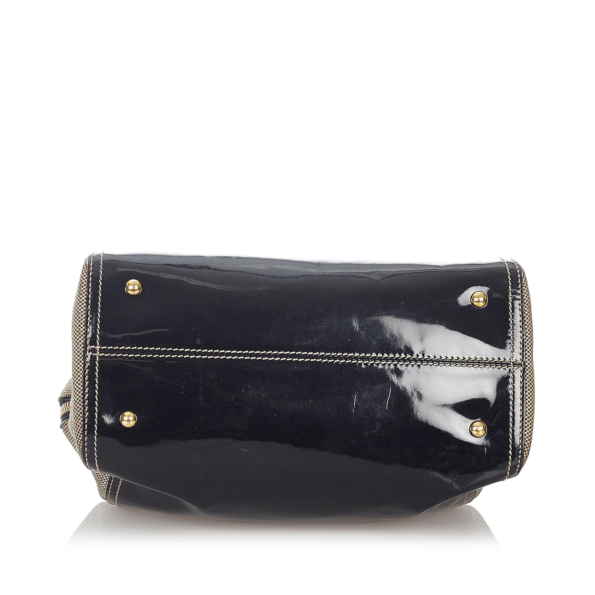 FNDI Chameleon Patent Leather Satchel (SHG-26854)