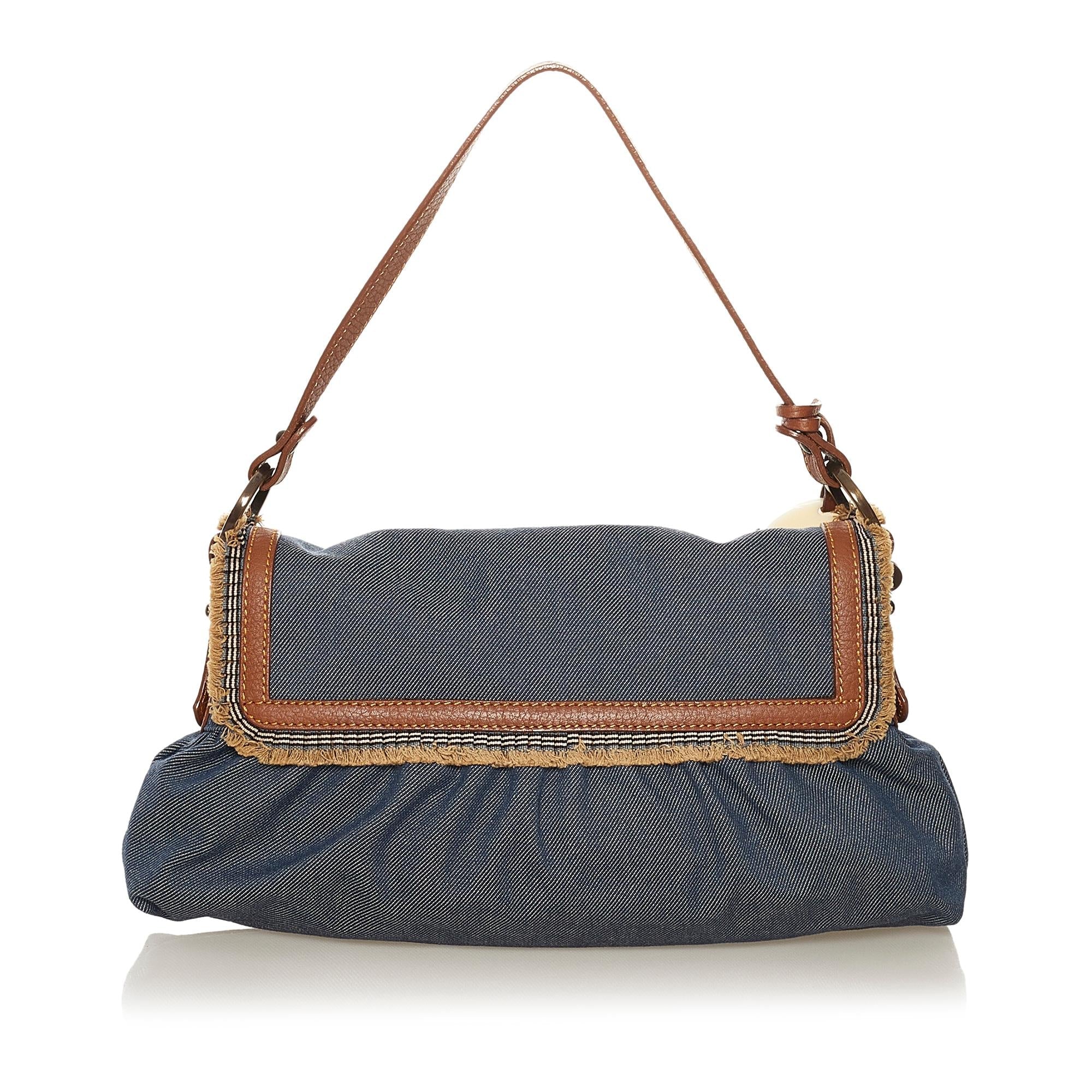 FNDI Chef Denim Shoulder Bag (SHG-34283)