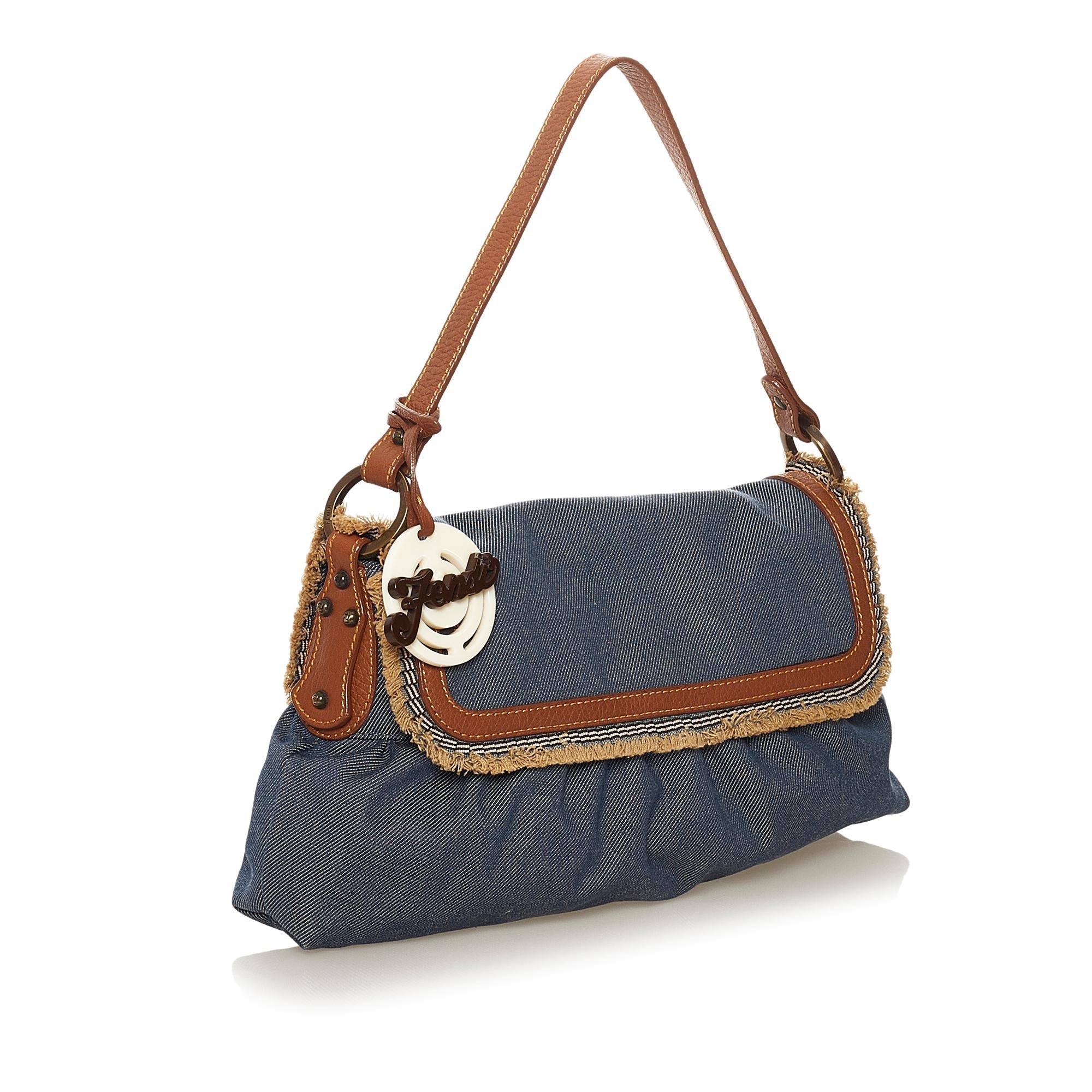 FNDI Chef Denim Shoulder Bag (SHG-34283)