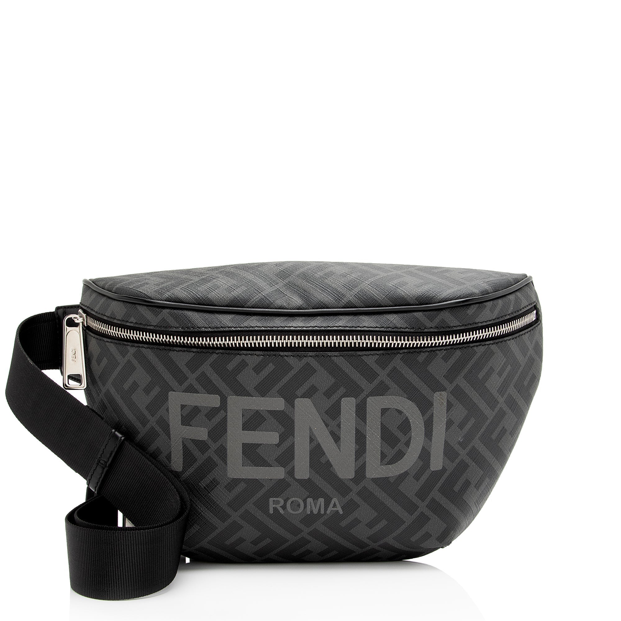 FNDI Coated Canvas FF Belt Bag (SHF-AeWxPp)