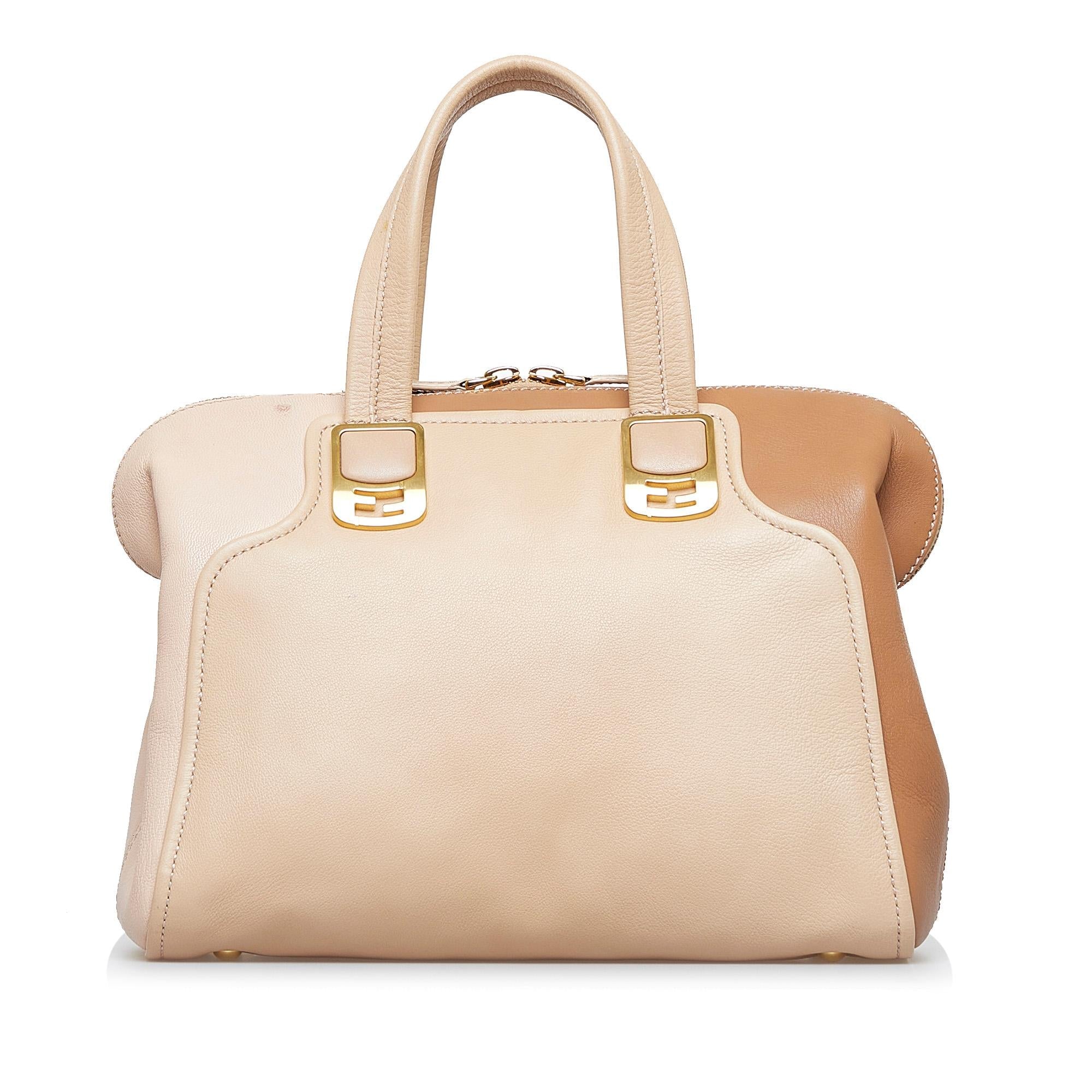 FNDI Colorblock Chameleon Satchel (SHG-zjRr53)