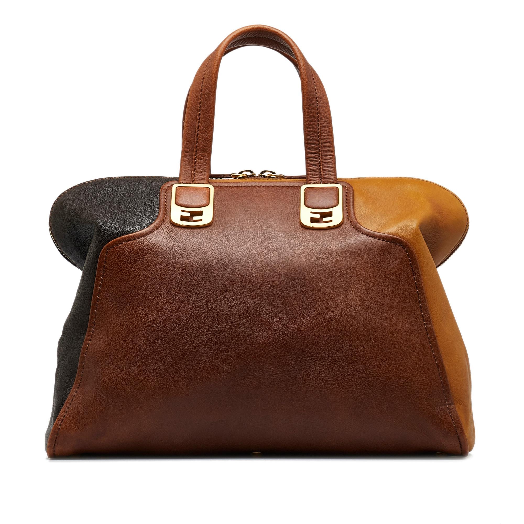 FNDI Colorblock Chameleon Satchel (SHG-io7nju)