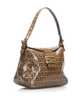 FNDI Crystal Zucchino  Flap Baguette (SHG-MKFmEx)