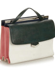 FNDI Demi Jour Leather Satchel (SHG-25796)