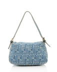 FNDI Denim Mini Baguette Shoulder Bag (SHF-19915)
