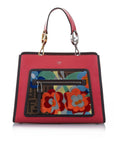 FNDI Embroidered Runaway Leather Satchel (SHG-22712)