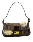 FNDI Embroidered Zucca Baguette (SHG-Kz6aJK)