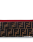 FNDI F is FNDI Zucca Leather Wallet on Chain (SHG-29267)