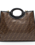 FNDI FF Coated Canvas 1974 Runaway Shopper Tote (SHF-tIEaHe)