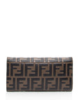 FNDI FF Embossed 1974 Continental Envelope Wallet on Chain (SHF-Vm6c4g)