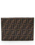 FNDI FF Embossed Calfskin 1974 Envelope Pouch (SHF-qYNeEa)