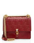 FNDI FF Embossed Calfskin Kan I Small Shoulder Bag (SHF-flp0Jj)
