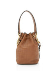 FNDI FF Embossed Calfskin Mon Tresor Mini Bucket Bag (SHF-E3Olct)