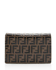 FNDI FF Embossed Calfskin Wallet on Chain Mini Bag (SHF-20480)