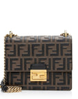 FNDI FF Embossed Kan U Small Shoulder Bag (SHF-FKDtX8)