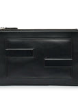 FNDI FF Leather Zip Clutch (SHG-Pnk2mm)