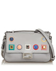 FNDI FF Lock Leather Satchel (SHG-26242)