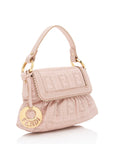 FNDI FF Perforated Leather Chef Mini Flap Bag (SHF-OTJSCU)