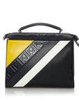 FNDI FNDI Mania Peekaboo Leather Satchel (SHG-29584)