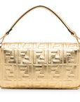 FNDI Large Embossed Zucca Baguette (SHG-ZcKJ66)
