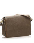 FNDI Leather Crossbody Bag (SHG-12130)