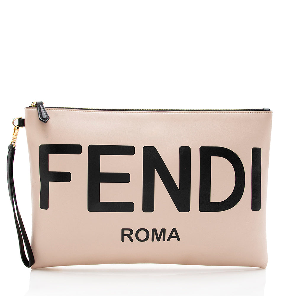 FNDI Leather Logo Pouch (SHF-16970)